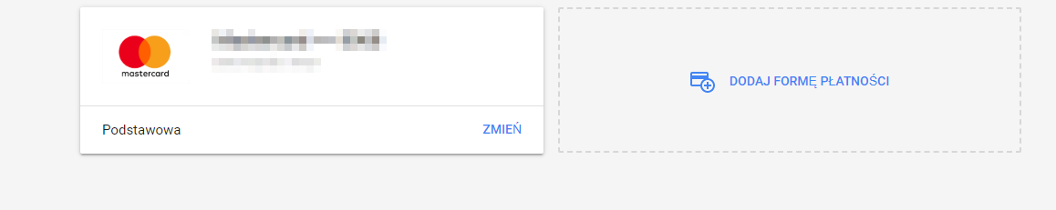 Okno pozwalające na dodanie sposobów płatności